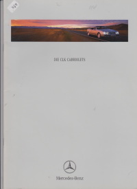 Mercedes CLk Cabrio Autoprospekt 1998 - 6400