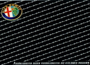 Alfa Romeo Autoprospekt  Gesamtprogramm 80er Jahre