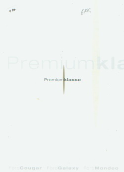 Ford Prospekt Premiumklasse Cougar Mondeo Galaxy 1999 - 6615