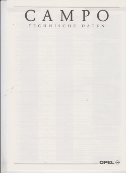 Opel Campo Prospekt Technik 11 - 1991 -6606