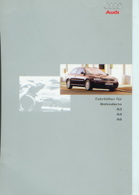 Audi A3 A4 A6 Fahrhilfen für Behinderte Prospekt  1997 -6626