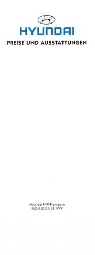 Hyundai  Programm  Preisliste 1999 -6680