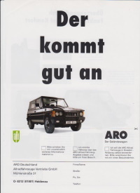 Aro - original Autoprospekt -6693