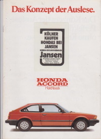 Honda Accord Hatchback Autoprospekt