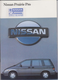 Nissan Prairie Pro Autoprospekt 1989 -6732