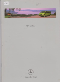 Mercedes Benz V-Klasse Autoprospekt 1998 Archiv