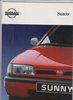 Nissan Sunny, Prospekt carbrochure  1991 - 7077