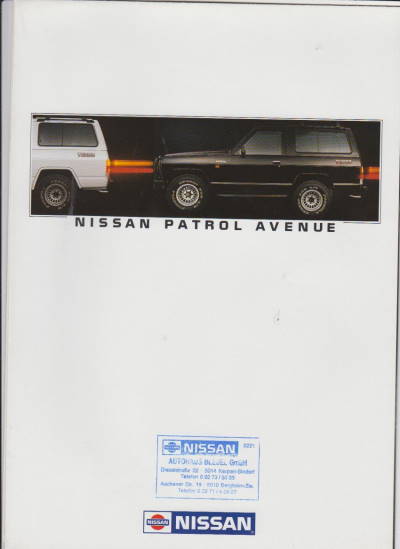 Nissan Patrol Avenue Autoprospekt 7079