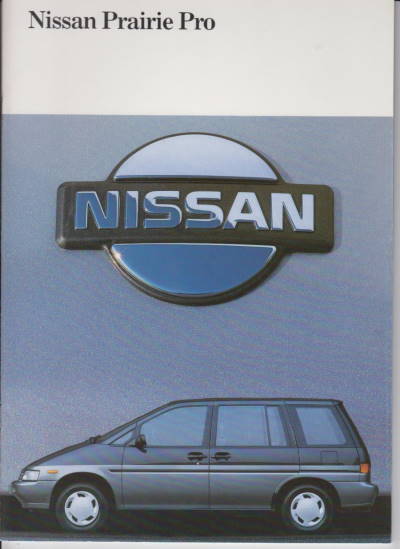 Nissan Prairie Pro Autoprospekt 1990 -7085