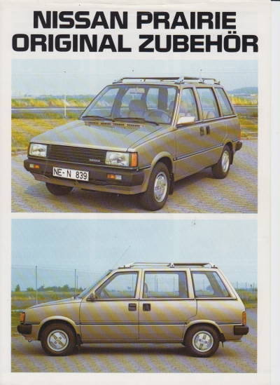 Nissan Prairie Autoprospekt Zubehör -7087