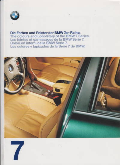 BMW 7er Farbkarte 1997 -7118