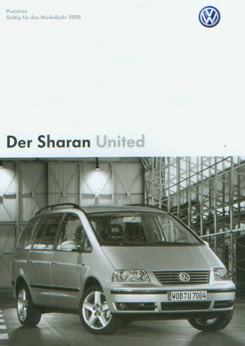VW Sharan United Preisliste 4. Oktober 2007