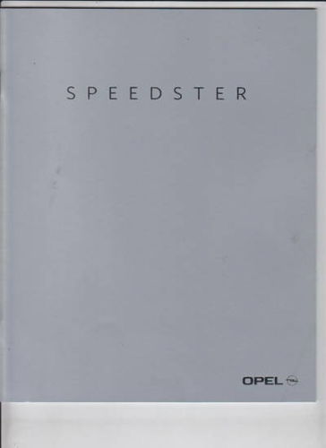 Opel Speedster Autoprospekt 2001 - 7261