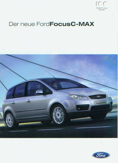 Klasse: Ford Focus C-Max Autoprospekt 2003 - 7319