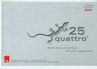 Audi - 25 Jahre quattro Prospekt 2005 -7283