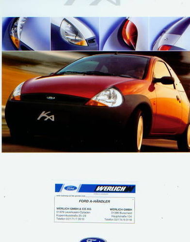 Ford Ka Autoprospekt 1997 -7363