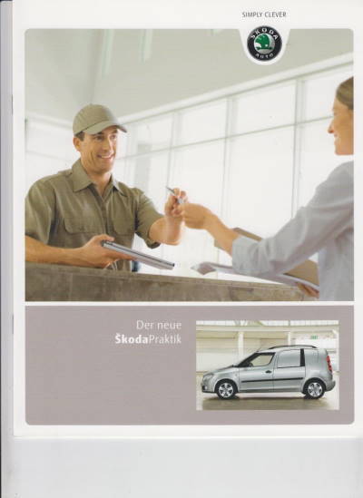 Skoda Praktik Autoprospekt aus dem jahr ???