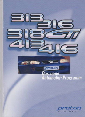 Proton 313 316 318 GTI 413 416 Prospekt 1999 -7423