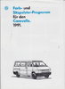 VW Caravelle Farbkarte - 1991 -7580