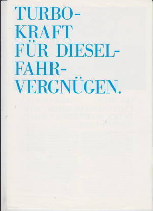 Mercedes 190 / W124 Diesel Prospekt 1987 -7671