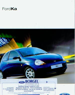 Ford Ka Autoprospekt 2002 -7638