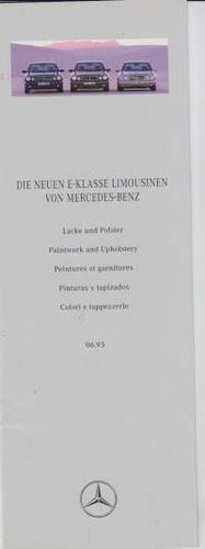 Mercedes E-Klasse W 210 Farbkarte 1995