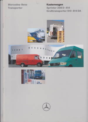 Mercedes Sprinter Kastenwagen Großtransporter Prospekt 7818