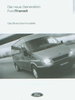 Ford Transit Branchenmodelle Preisliste 1. Febr 2001
