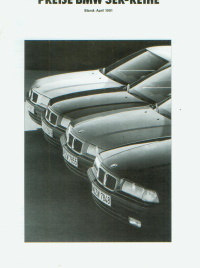BMW 3er - Preisliste April 1991