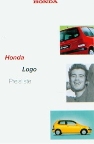 Honda Logo Preisliste Januar 1999