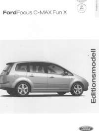 Ford Focus C-Max Fun X Preisliste 1.1..2007
