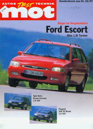 Ford Escort Ghia Turnier 1.8i Testbericht 1997