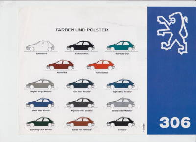 Peugeot 306 Farbkarte -7988