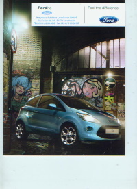 Form: Ford Ka Autoprospekt 2008