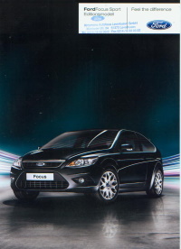 Ford Focus Sport Editonsmodell Prospekt 2008