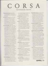 Opel Corsa Technik März 1993