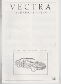 Opel Vectra Prospekt Technik 1-  1989 - 8051