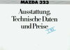 Mazda 323 Preisliste Technik Juli 1983