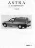 Opel Astra Lieferwagen Preisliste 16. August 1993