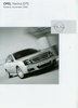 Opel Vectra GTS Preisliste 6. Dezember 2002