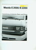 Mazda E 2000 - E 2200 Preise Technik 10 - 1988
