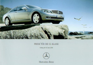 Mercedes CL-Klasse Preisliste Juni 2006 pr-567