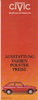 Honda Civic Farbkarte / Preisliste 12- 1979