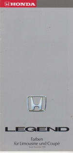 Honda Legend - Farbkarte Dezember 1988 -8097