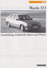 Mazda 323 Preisliste / technische Daten 5 - 1987