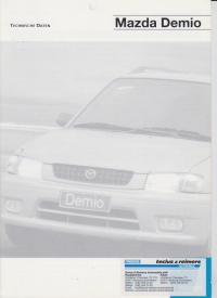 Mazda Demio Prospekt Technik 3. September 1998