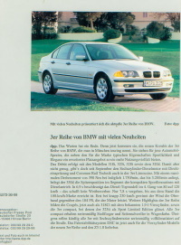 BMW 3er Presseinformation aus 1999 - 8153 - Histoquariat