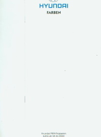 Hyundai Prospekt Farben 2000 - 8175