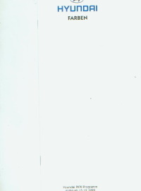 Hyundai Prospekt Farben 1999 - 8179