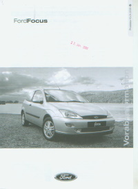 Ford Focus Preisliste Januar 2001